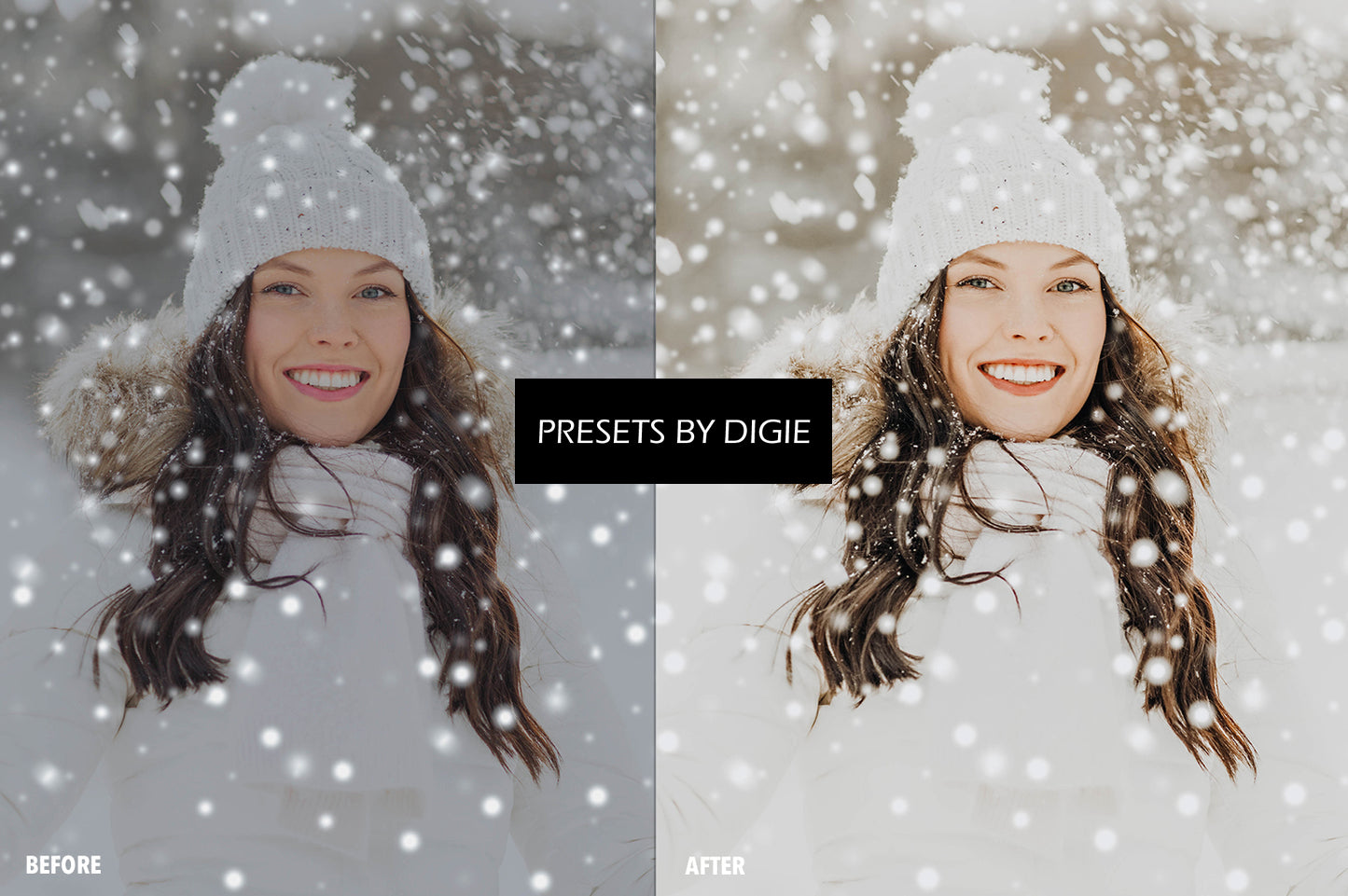 10 WHITE XMAS LIGHTROOM MOBILE & DESKTOP PRESETS