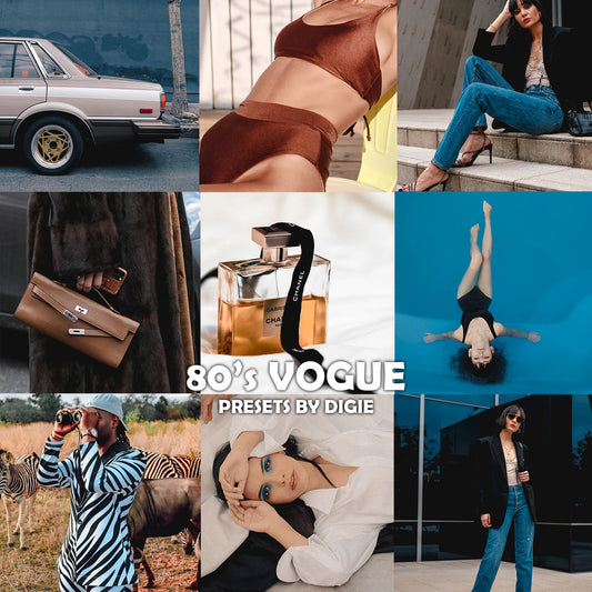 12 80'S VOGUE LIGHTROOM MOBILE & DESKTOP PRESETS