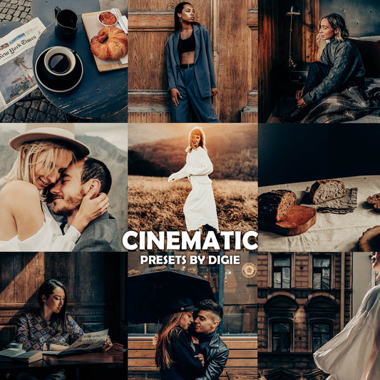 20 CINEMATIC LIGHTROOM MOBILE & DESKTOP PRESETS