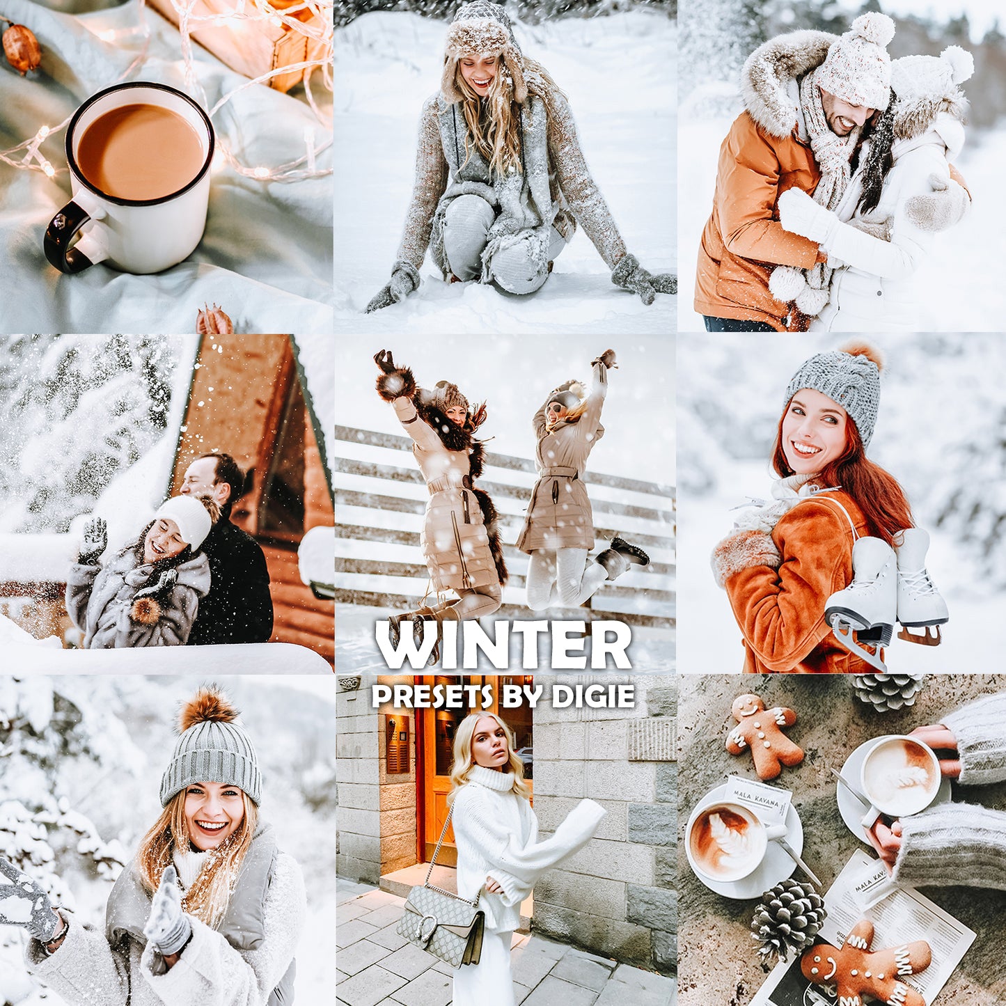 12 WINTER WONDERLAND LIGHTROOM MOBILE & DESKTOP PRESETS