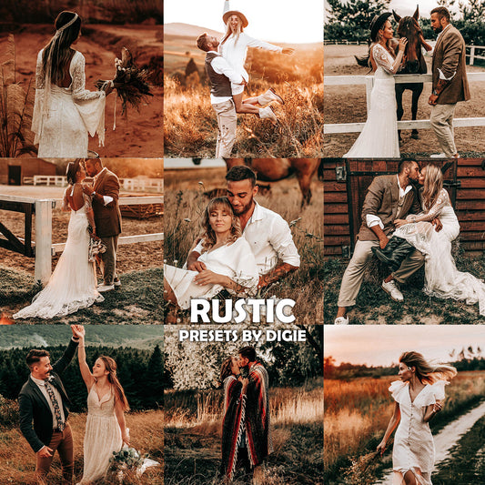 15 RUSTIC BOHO LIGHTROOM PRESETS