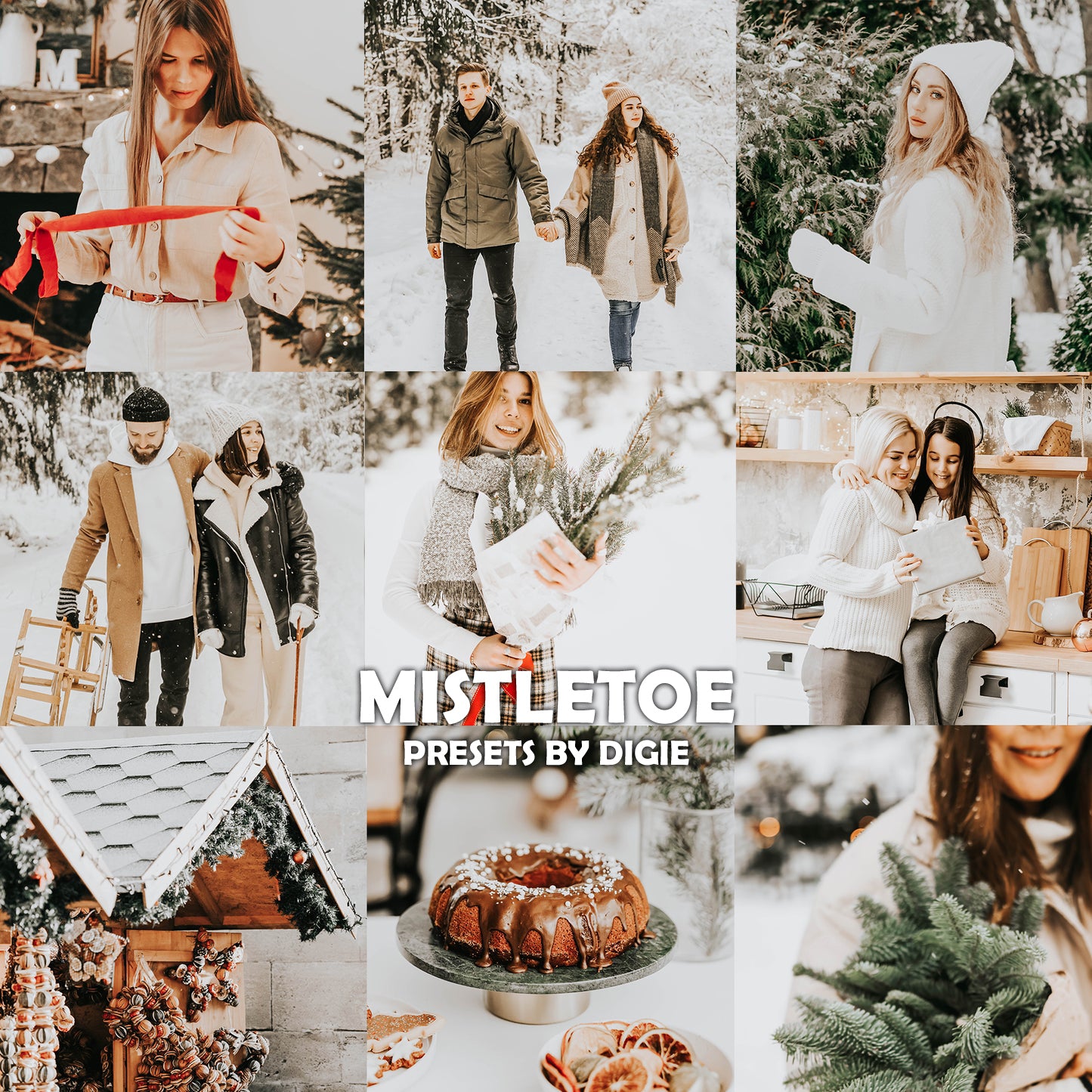 10 MISTLETOE LIGHTROOM MOBILE & DESKTOP PRESETS