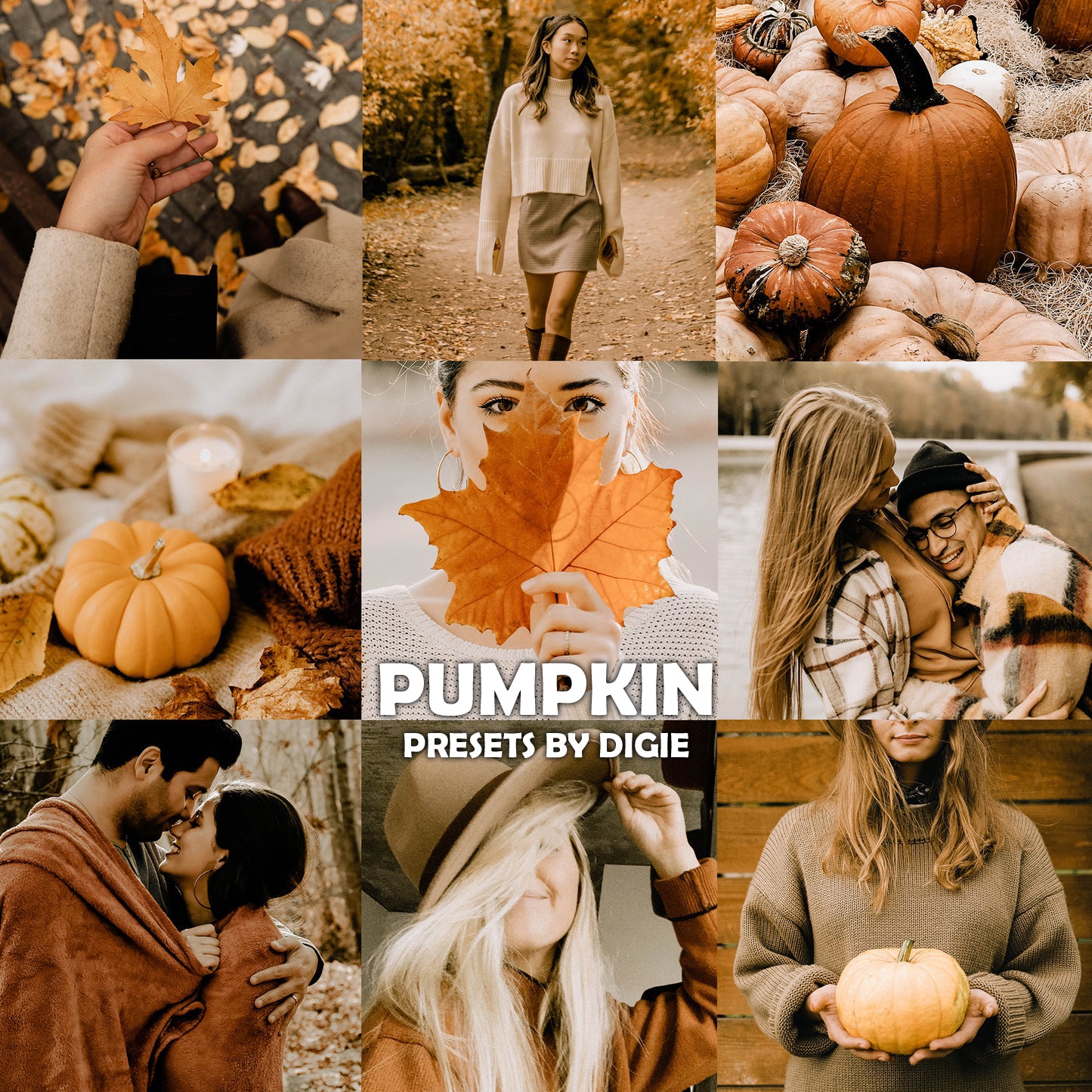 10 PUMPKIN LIGHTROOM MOBILE & DESKTOP PRESETS