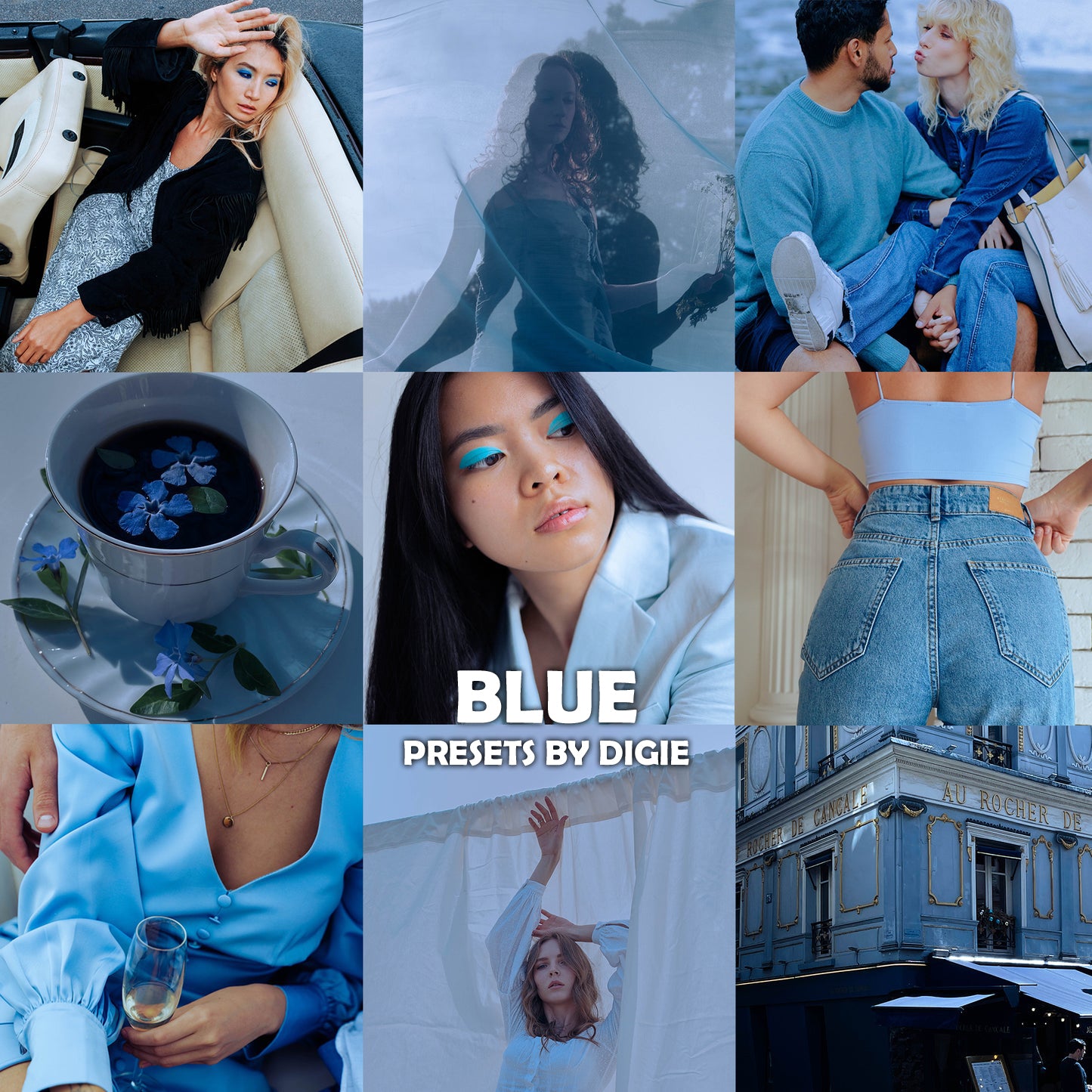 10 BLUE LIGHTROOM MOBILE & DESKTOP PRESETS