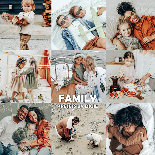 10 FAMILY LIGHTROOM MOBILE & DESKTOP PRESETS