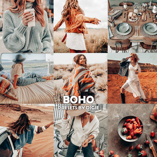 10 BOHO LIGHTROOM MOBILE & DESKTOP PRESETS