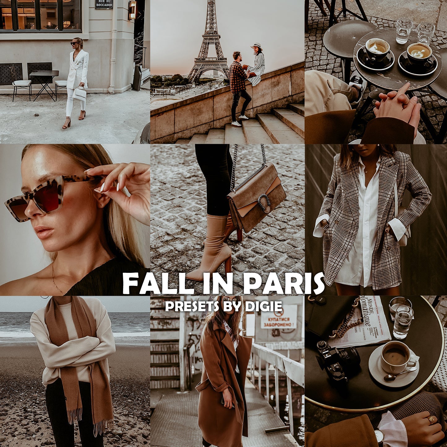 10 FALL IN PARIS LIGHTROOM MOBILE & DESKTOP PRESETS