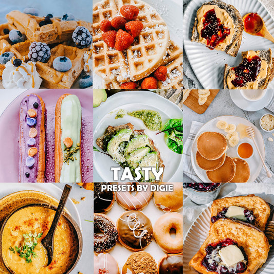 10 TASTY FOOD LIGHTROOM MOBILE & DESKTOP PRESETS