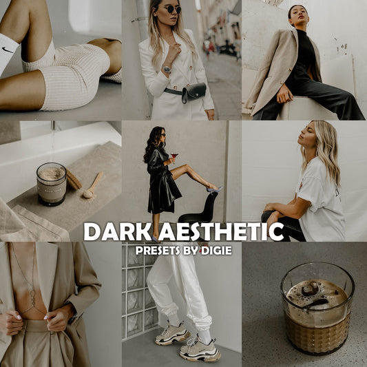 10 DARK AESTHETIC LIGHTROOM PRESETS