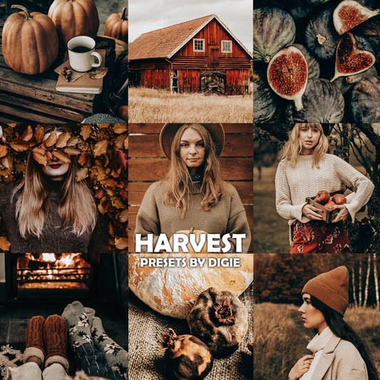 10 HARVEST LIGHTROOM MOBILE & DESKTOP PRESETS