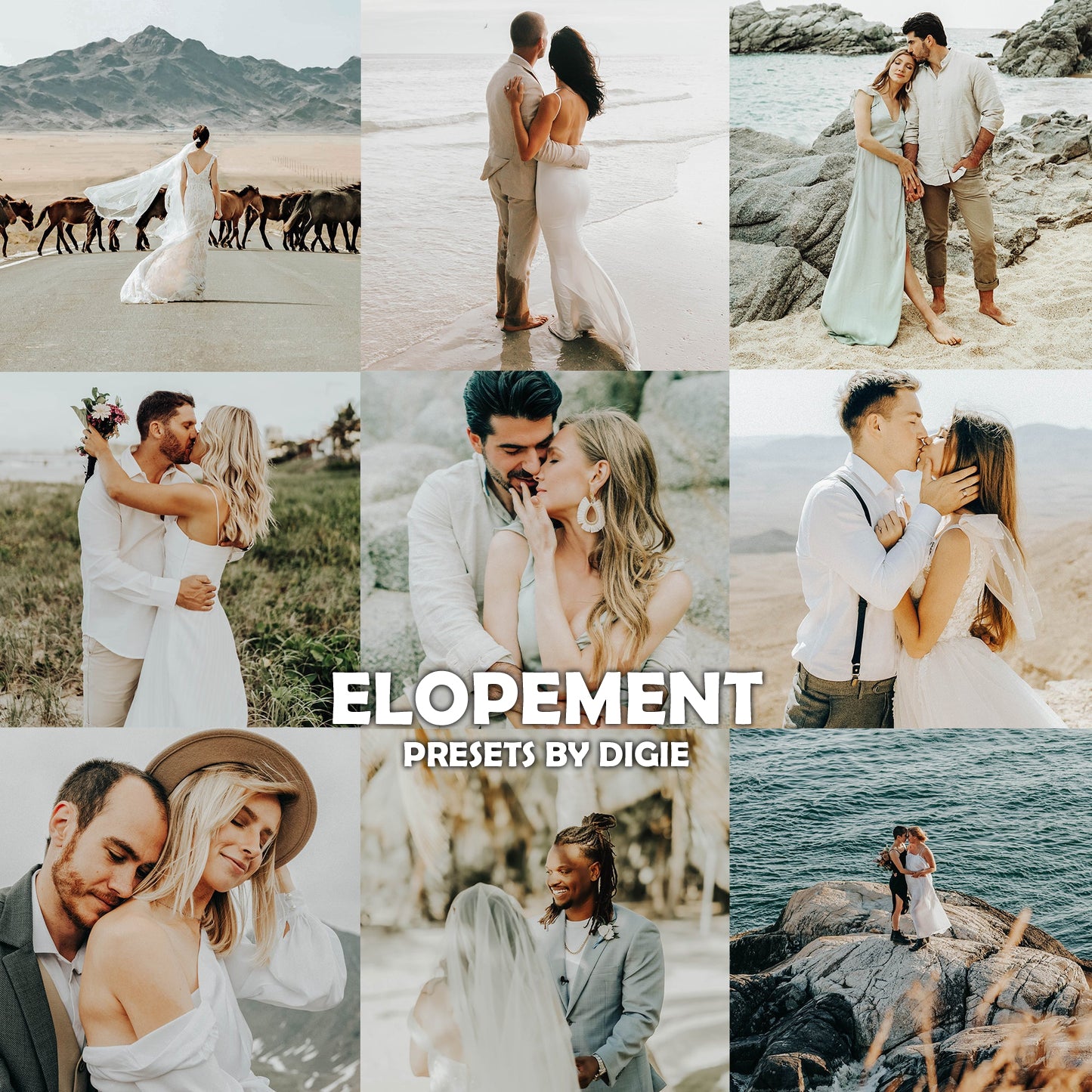 10 ELOPEMENT WEDDING LIGHTROOM MOBILE & DESKTOP PRESETS