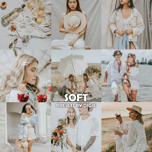 10 SOFT LIGHTROOM MOBILE & DESKTOP PRESETS