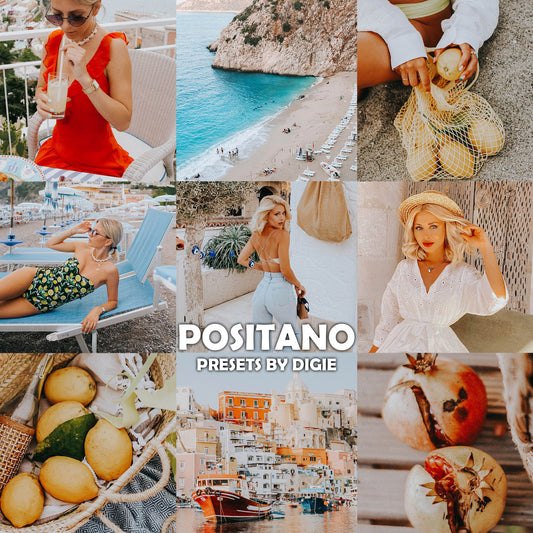 10 POSITANO LIGHTROOM MOBILE & DESKTOP PRESETS