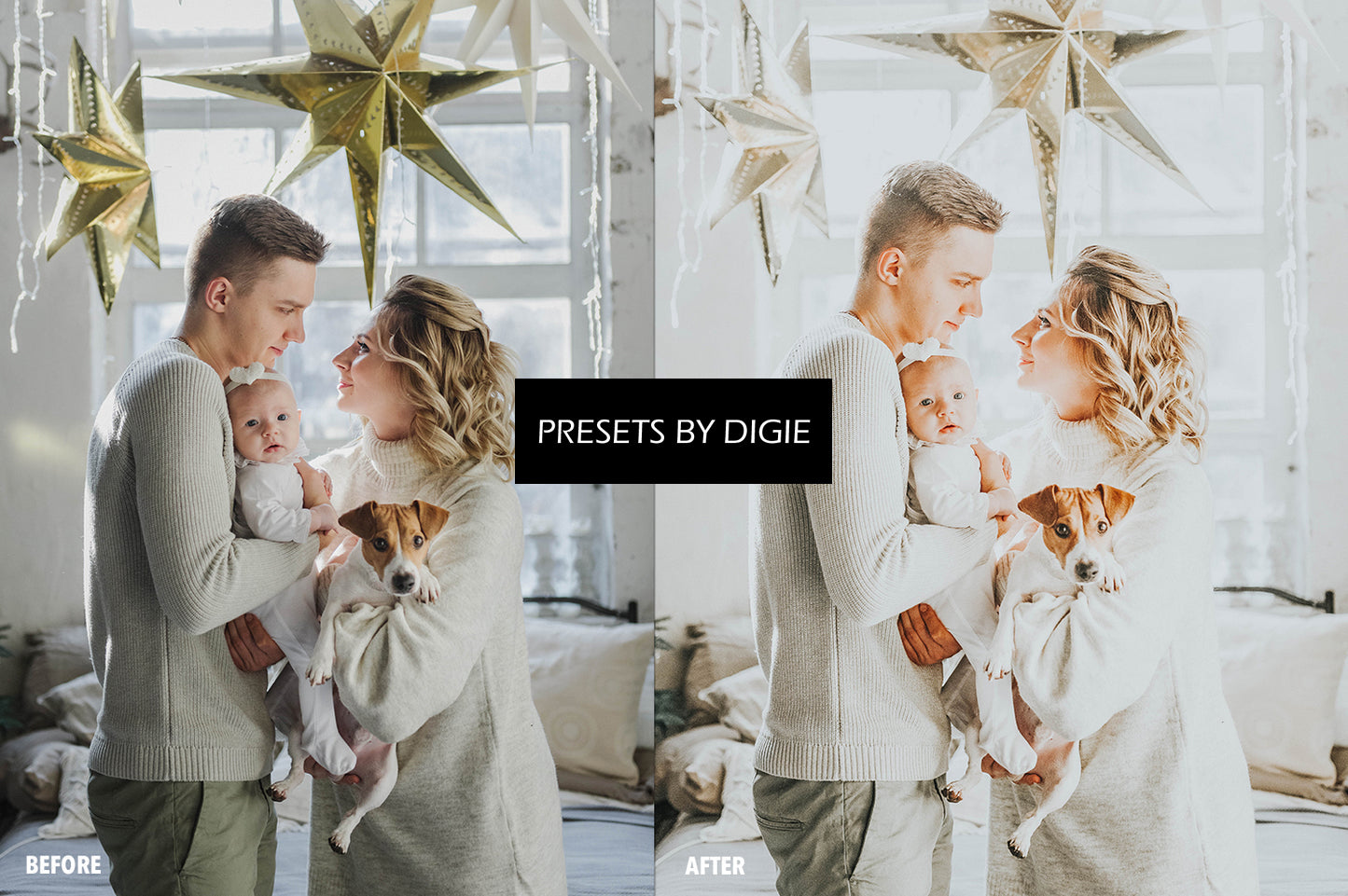 10 WHITE XMAS LIGHTROOM MOBILE & DESKTOP PRESETS