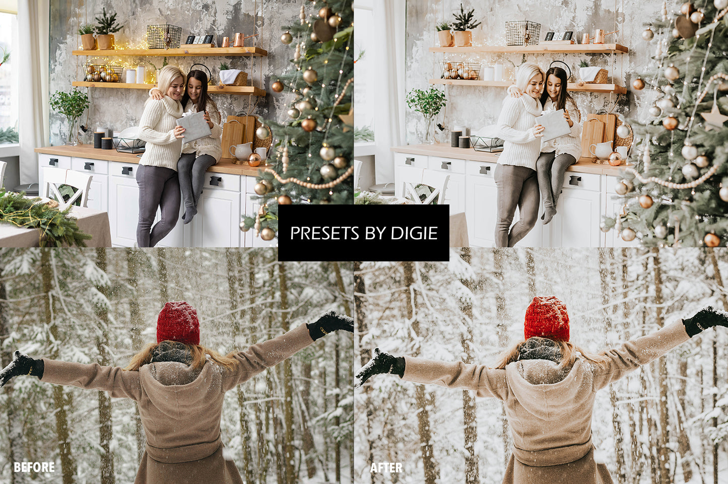 10 MISTLETOE LIGHTROOM MOBILE & DESKTOP PRESETS