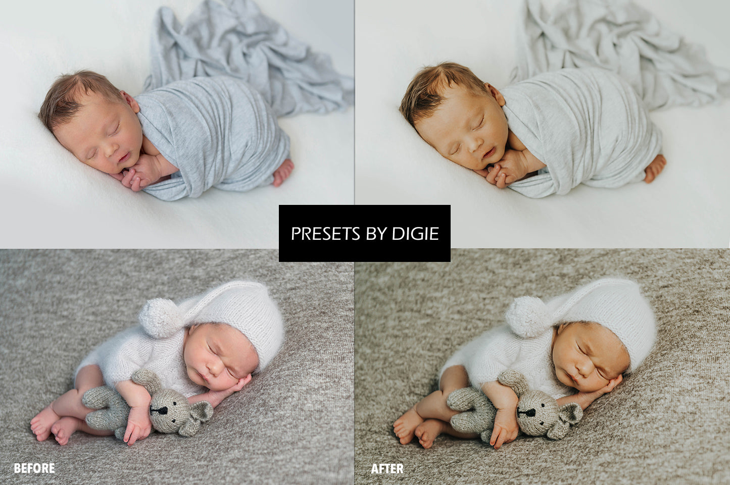 10 NEWBORN LIGHTROOM MOBILE & DESKTOP PRESETS