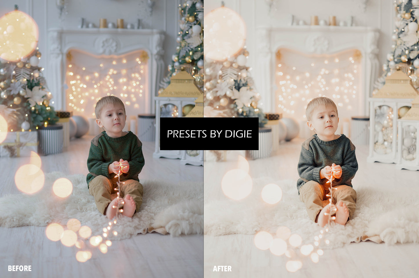 10 WHITE XMAS LIGHTROOM MOBILE & DESKTOP PRESETS