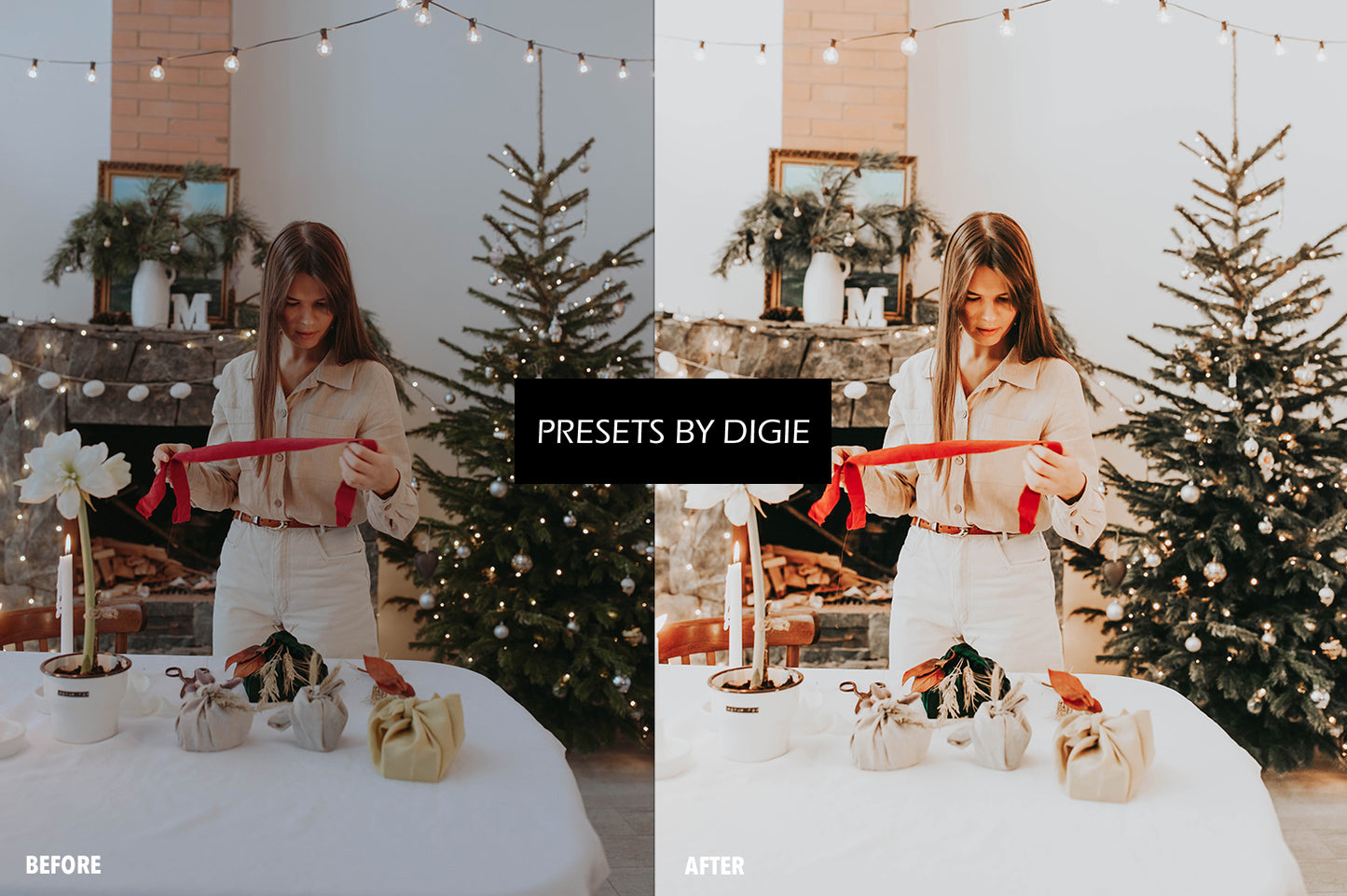 10 MISTLETOE LIGHTROOM MOBILE & DESKTOP PRESETS