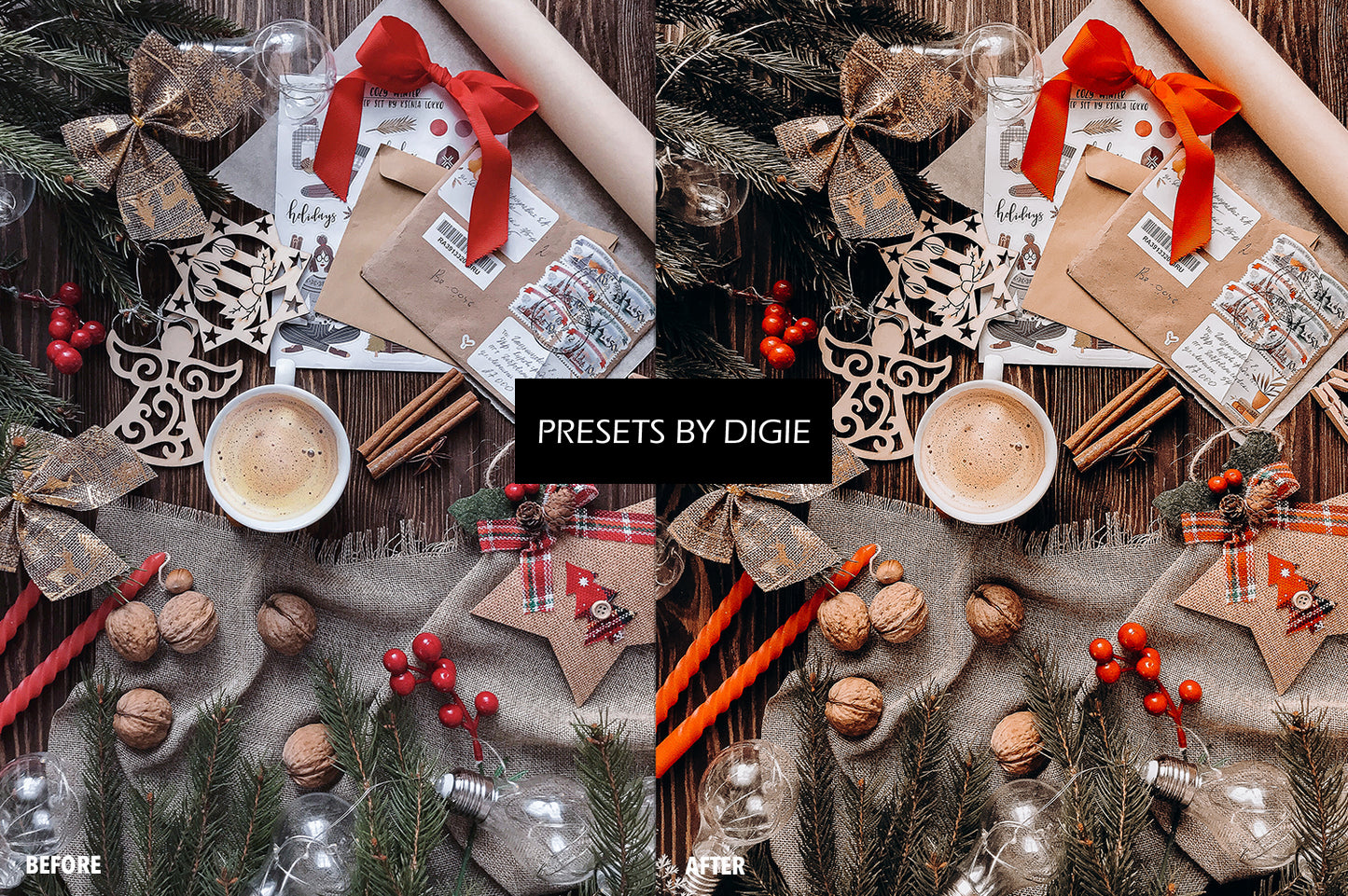 10 MERRY CHRISTMAS LIGHTROOM MOBILE & DESKTOP PRESETS