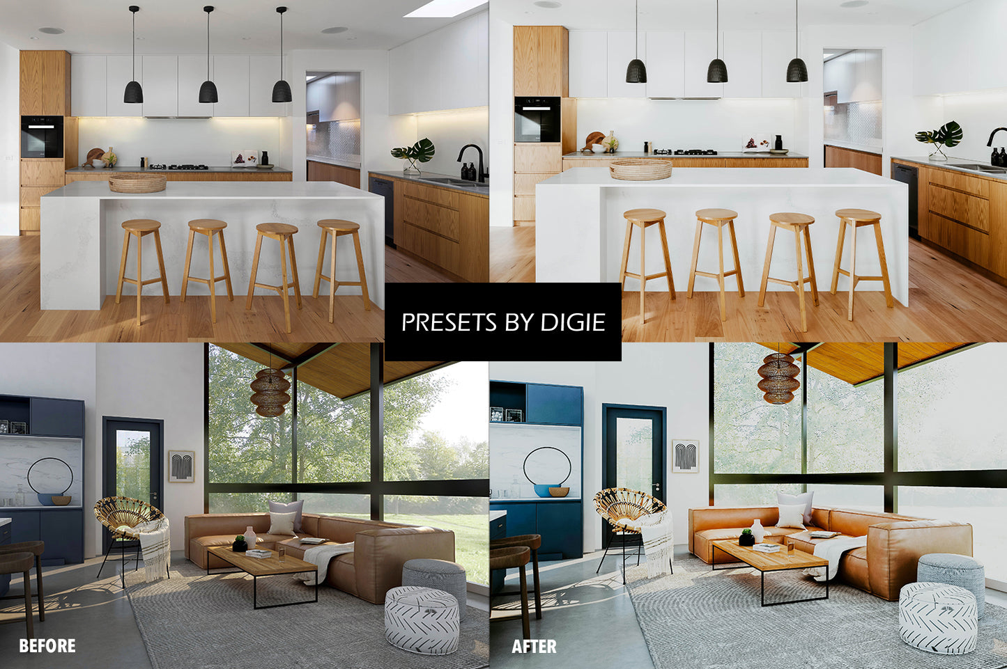 10 INTERIOR LIGHTROOM MOBILE & DESKTOP PRESETS